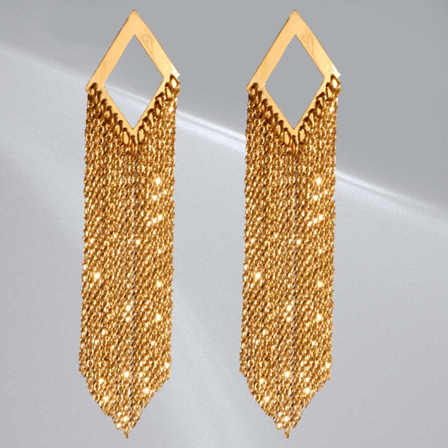 گوشواره آویز طلا