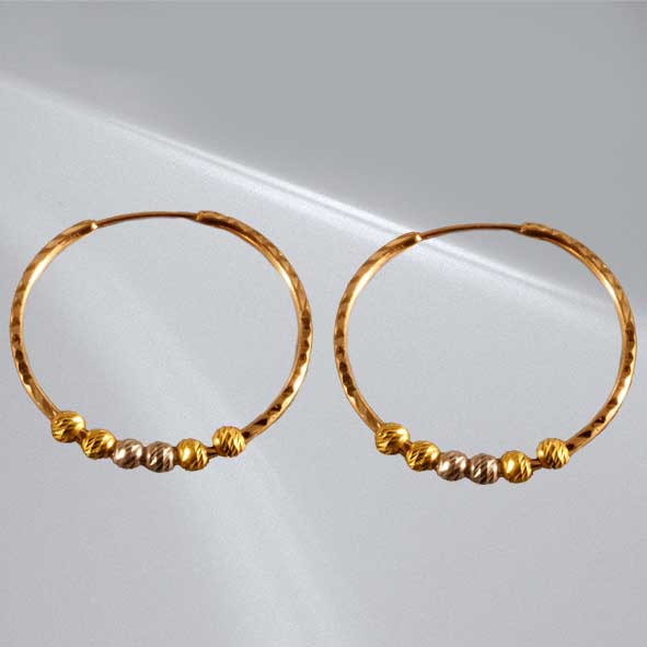 گوشواره حلقه ای طلا